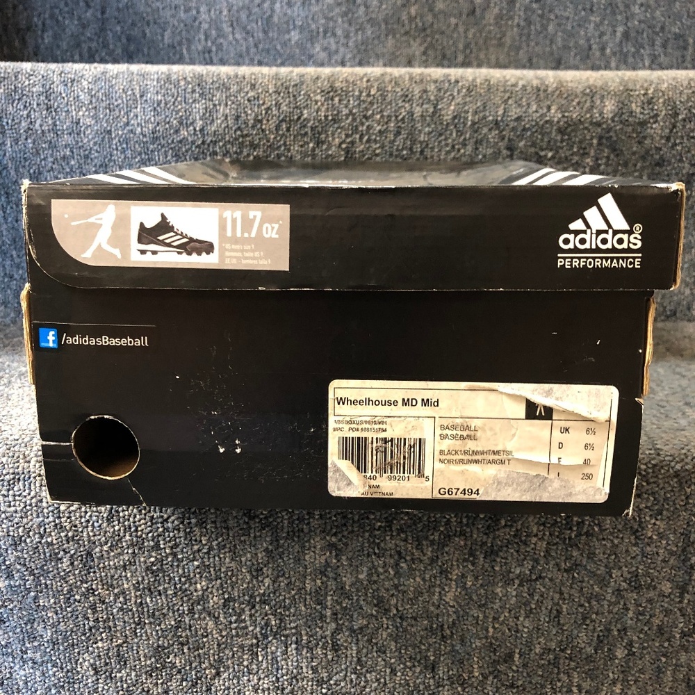 adidas Men's Wheelhouse Mid Baseball Cleats Shoe NEW in BOX FAST SHIPPING! - Picture 9 of 9